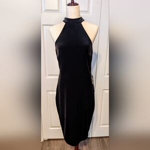 NWT Express Black Halter Dress Women's Medium